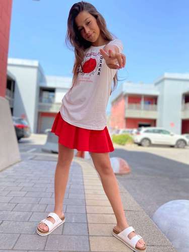 חולצת אוברסייז דפוס