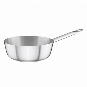 מחבת רטבים 20 ס"מ, גובה 6 ס"מ 1.5 ליטר נירוסטה 18/10 מתאים לאינדוקציה