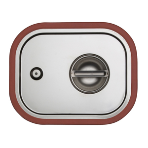 מכסה גסטרונום 1/3 נירוסטה איטום סיליקון