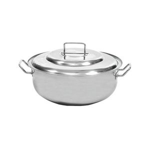 סיר בופה נמוך 30 ס"מ, גובה 15 ס"מ 9.5 ליטר נירוסטה 18/10 לא לאינדוקציה