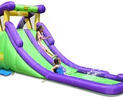 מגלשת מים כפולה סגול ירוק דגם 9029