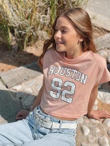 חולצה קרופ עם דפוס