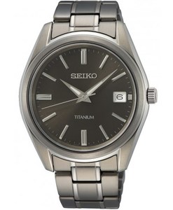 SEIKO SUR375P1 שעון טיטניום סולארי וזכוכית ספיר
