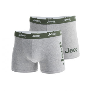 בוקסר גברים Jeep® לגברים לוגו אופקי&אנכי צבע מלאנז'-ירוק (מארז 2 יחידות) Jeep® COLLECTION