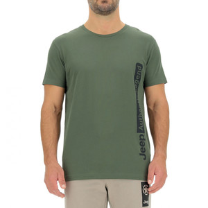 J102057 - טי שירט גברים Jeep® JEEP AUTHENTIC LEGEND" VERTICAL PRINT צבע ירוק-שחור Jeep® COLLECTION
