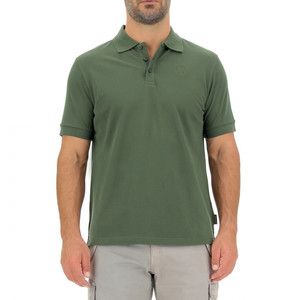 J102071- פולו גברים Jeep® עם ריקמת לוגו STAR צבע ירוק עמוק Jeep® COLLECTION