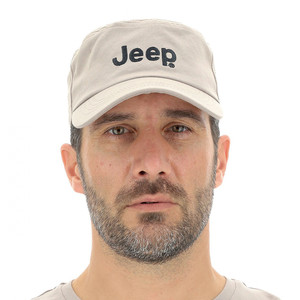 J102072 כובע מצחייה CASTRO  רקמת  "JEEP" צבע MOON ROCK Jeep® COLLECTION