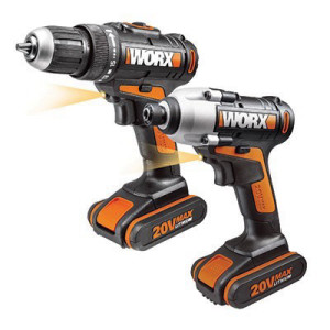 קיט מברגה ומקדחה נטענות 20V דגמים WX170 ו WX290 מבית WORX