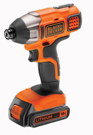 מברגת אימפקט נטענת 18V דגם B-BDCIM18B מבית Black & Decker