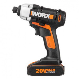 מברגת אימפקט 20V נטענת עם סוללה דגם WX290.2 מבית Worx
