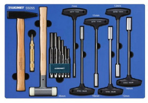 מגש בוקסות T +פטישים דגם 55555 מבית SIGNET