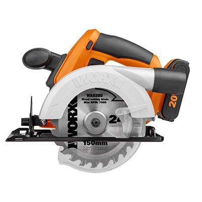 מסור עגול נטען 20V 150MM מהסדרה הכתומה דגם WX529 מבית WORX