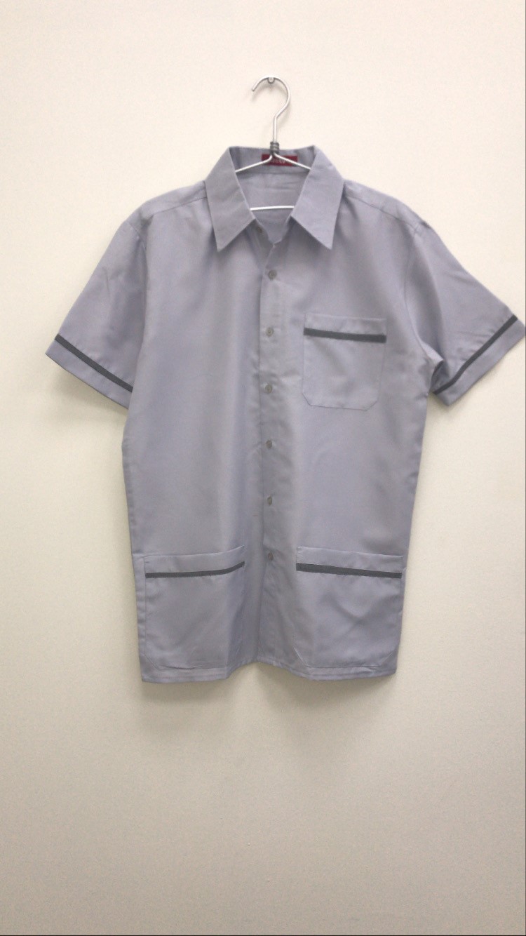 טוניקה גבר עם קישוט אפור