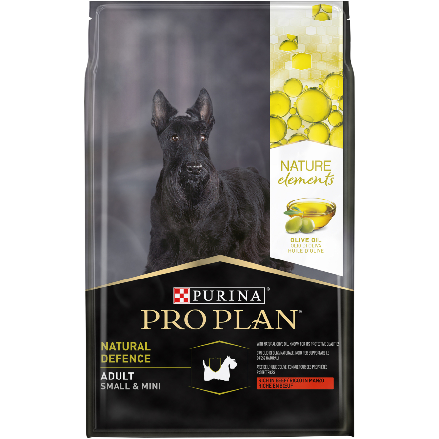 פרו פלאן NATURE ELEMENTS בוגר גזע קטן 7 ק"ג בקר+שמן זית