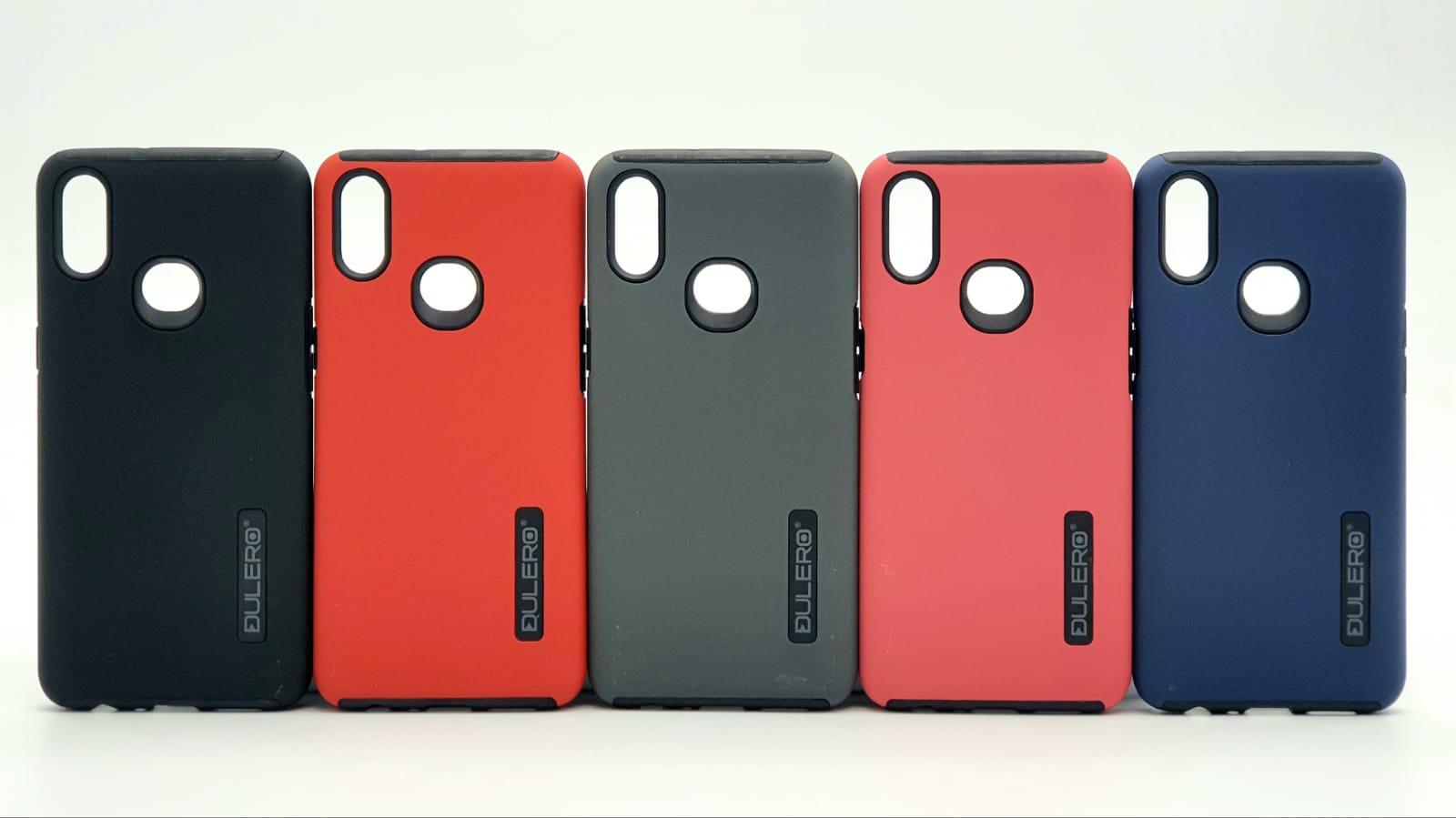 כיסוי שתי שכבות של חברת DULERO למכשירי Galaxy S21 Ultra בצבע כחול, טקסטורה חלקה