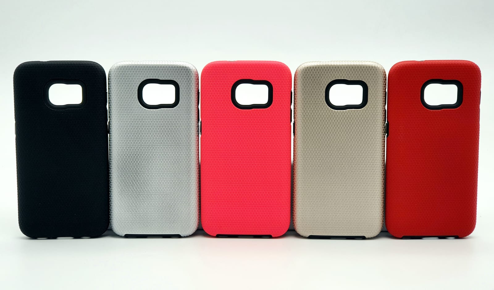 כיסוי שתי שכבות למכשירי Galaxy S21 Plus בצבע שחור, טקסטורה מחוספסת