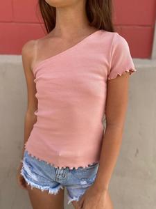 חולצת אסימטרי ריב