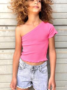 חולצת אסימטרי ריב