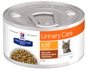 חתול 82g - c/d שימורי נזיד גורמה (stew) עם עוף וירקות 