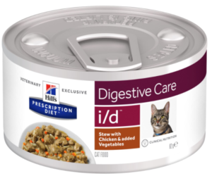 חתול 82g - i/d שימורי נזיד גורמה (stew) עם עוף וירקות 