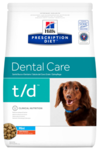 כלב 3 ק"ג - t/d Prescription Diet Canine Mini 