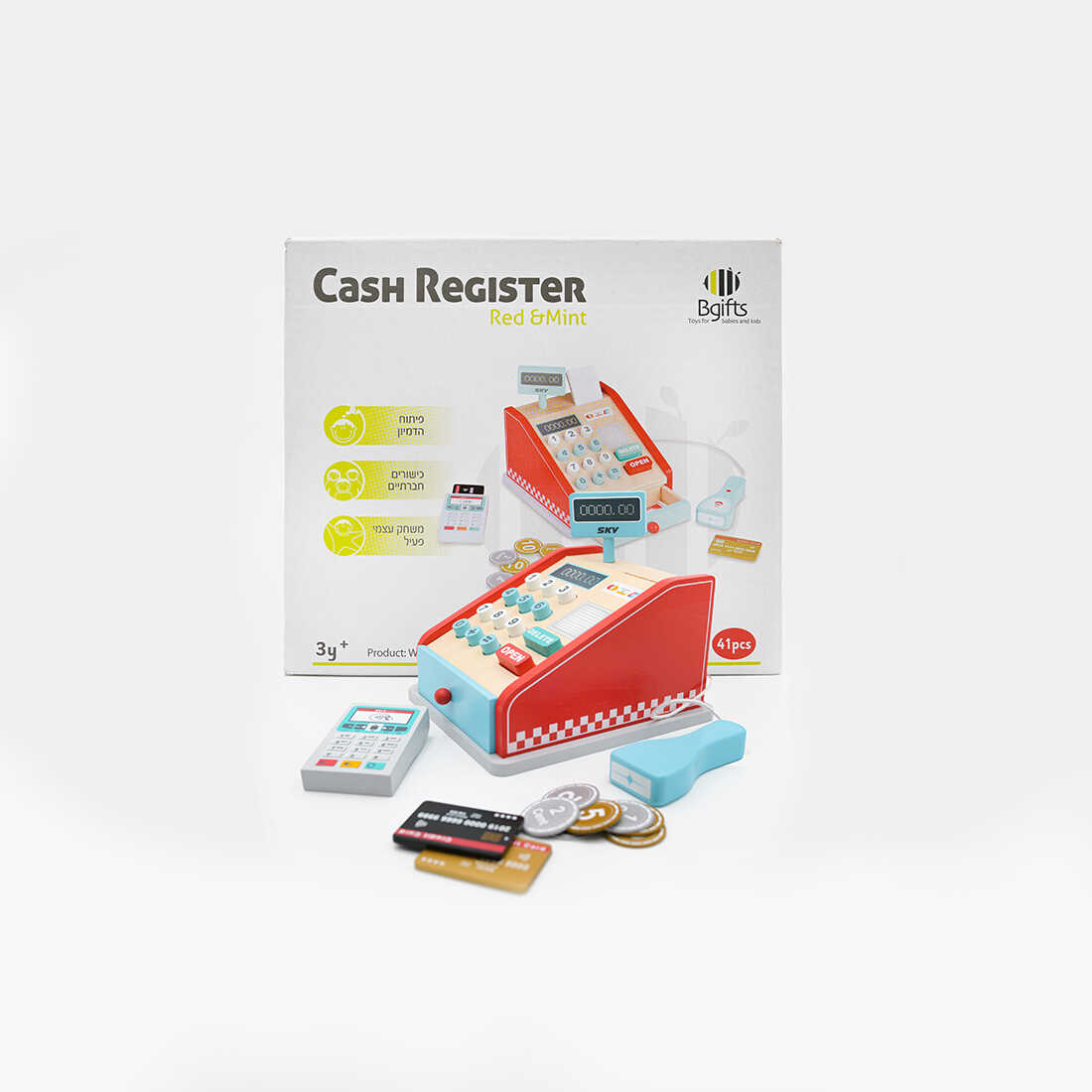 קופה רושמת מעץ הכוללת