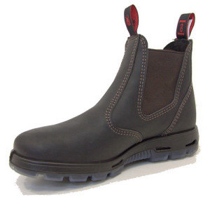 מגף עור אוסטרלי עם כיפת ברזל S1 דגם USBOK גוון חום כהה תוצרת REDBACK