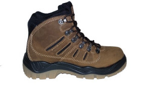 נעלי עור גבוהות עם שרוכים גוון חום תוצרת SPIDER KING