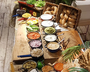 עמדת בראנץ בייגל אמריקאי