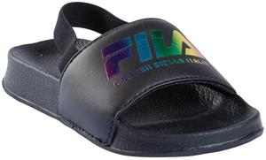 כפכפים פילה עם גומי לילדים בצבע שחור | 22-28 | 400215 FILA 