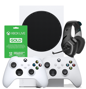 XBOX SERIES S 512GB כולל 2 שלטים מנוי לייב גולד לשנה ואוזניות גיימינג - אחריות יבואן רשמי מיקרוסופט ישראל