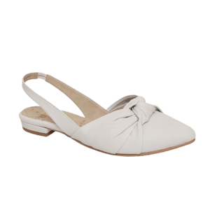 נעלי סירה שפיץ עם קשירה בצבע לבן | 36-41 | B.unique 111122