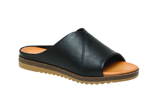 כפכפים נוחים פתוחים באצבעות בצבע שחור | 36-42 | 7722 AEROFLEXY