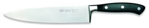 סכין שף 20 ס"מ ידית מחוזקת שחורה SANELLI איטליה 