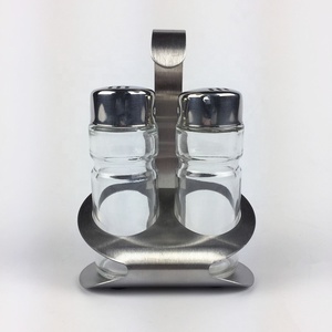 סט מלח פלפל על מעמד ניקל 40 מ"ל