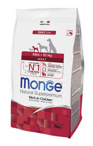 מונג מיני פפי גוניור מזון יבש לכלב בטעם עוף 3 ק"ג