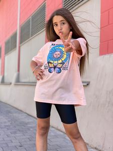 חולצה אוברסייז עם דפוס