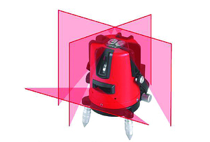 פלס לייזר היקפי LP 414 קרן אדומה 5 קווים