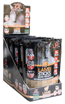 אלפא ספיריט חטיף לכלב - גליל מקלות כבש 160 גר '