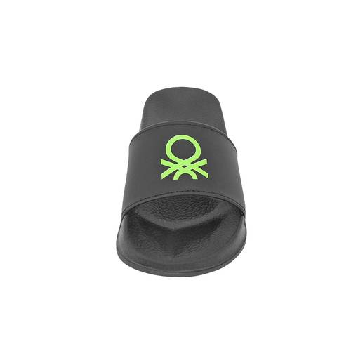 כפכפים לילדים של בנטון בצבע שחור לוגו מודפס Benetton Mack Logo kids' sandals