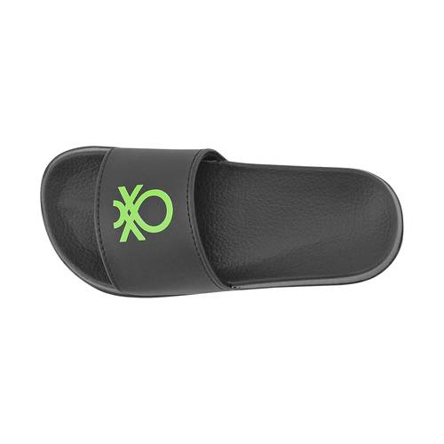 כפכפים לילדים של בנטון בצבע שחור לוגו מודפס Benetton Mack Logo kids' sandals