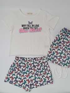 סט פיג׳מה פרפרים