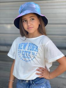 חולצה עם גומי במכפלת ודפוס