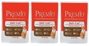 פאוצ' נתחוני פרמיו עם עוף 85 ג'- 3 יח' ב-10 ש"ח