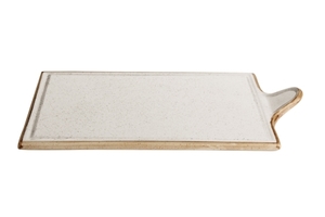 פלטת הגשה עם ידית 18X29 ס"מ צבע בז