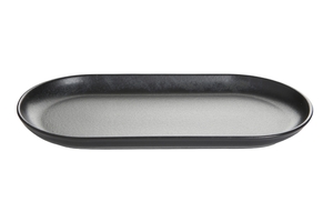 צלחת אליפסה 30 ס"מ צבע שחור גרפיט Alumilite Seasons