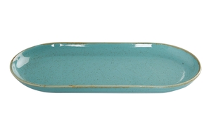 צלחת אליפסה 30 ס"מ צבע טורקיז Alumilite Seasons