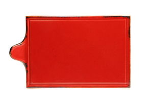 פלטת הגשה עם ידית 18X29 ס"מ צבע אדום Alumilite Seasons