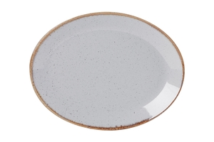 צלחת אובלית 24 ס"מ צבע אפור בהיר Alumilite Seasons