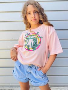 חולצה קרופ עם דפוס